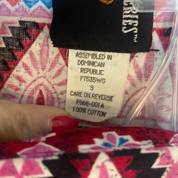 Vintage Frontier Series shirt mens 90’s size S abstract cotton western r… - Picture 4 of 6